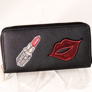 Applique Zip Wallet